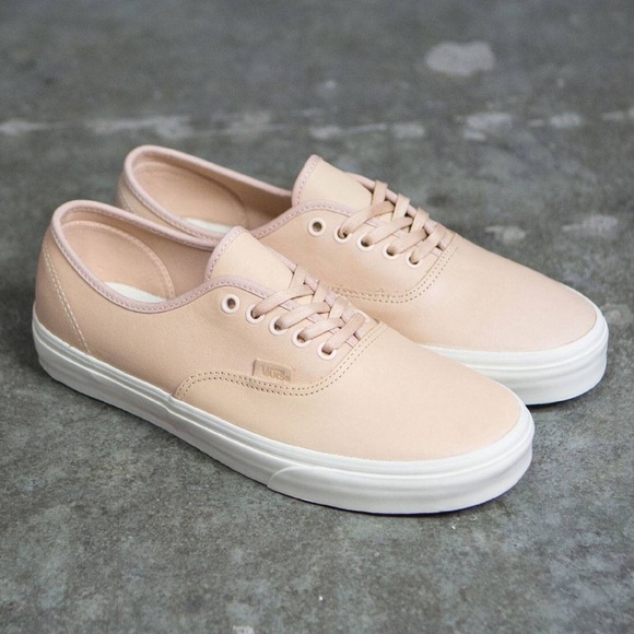 nude leather vans